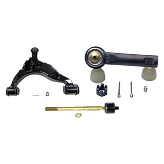 MOOG® - Front Passenger Side Lower Control Arm with Ball Joint and Tie Rod End Kit