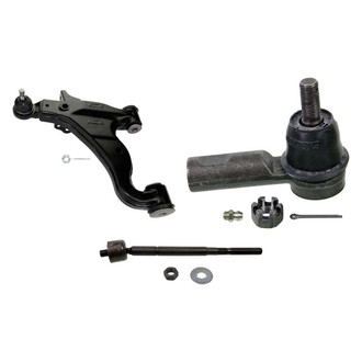 MOOG® - Front Passenger Side Lower Control Arm with Ball Joint and Tie Rod End Kit