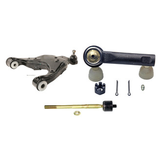 MOOG® - Front Passenger Side Lower Control Arm with Ball Joint and Tie Rod End Kit