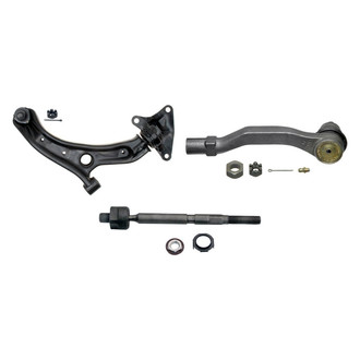 MOOG® - Front Passenger Side Lower Control Arm with Ball Joint and Tie Rod End Kit