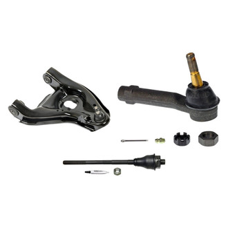 MOOG® - Front Passenger Side Lower Control Arm with Ball Joint and Tie Rod End Kit