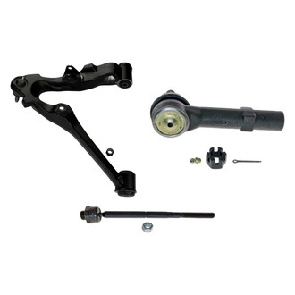 MOOG® - Front Passenger Side Lower Control Arm with Ball Joint and Tie Rod End Kit
