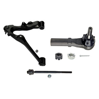 MOOG® - Front Passenger Side Lower Control Arm with Ball Joint and Tie Rod End Kit