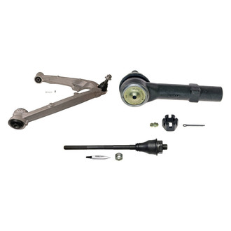 MOOG® - Front Passenger Side Lower Control Arm with Ball Joint and Tie Rod End Kit
