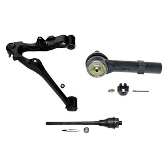MOOG® - Front Passenger Side Lower Control Arm with Ball Joint and Tie Rod End Kit