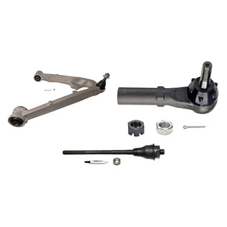 MOOG® - Front Passenger Side Lower Control Arm with Ball Joint and Tie Rod End Kit