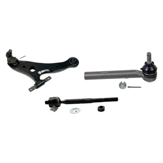 MOOG® - Front Passenger Side Lower Control Arm with Ball Joint and Tie Rod End Kit