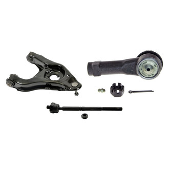 MOOG® - Front Passenger Side Lower Control Arm with Ball Joint and Tie Rod End Kit