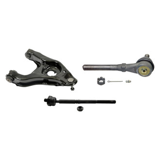 MOOG® - Front Passenger Side Lower Control Arm with Ball Joint and Tie Rod End Kit