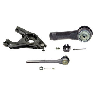 MOOG® - Front Passenger Side Lower Control Arm with Ball Joint and Tie Rod End Kit