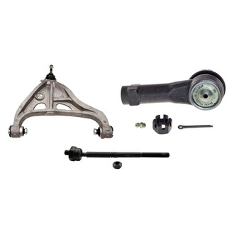 MOOG® - Front Passenger Side Lower Control Arm with Ball Joint and Tie Rod End Kit