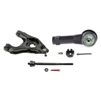 MOOG® - Front Passenger Side Lower Control Arm with Ball Joint and Tie Rod End Kit