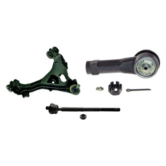 MOOG® - Front Passenger Side Lower Control Arm with Ball Joint and Tie Rod End Kit