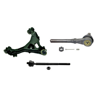MOOG® - Front Passenger Side Lower Control Arm with Ball Joint and Tie Rod End Kit