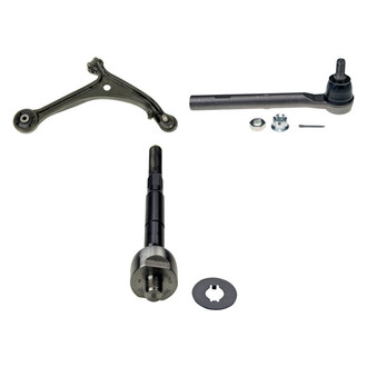 MOOG® - Front Passenger Side Lower Control Arm with Ball Joint and Tie Rod End Kit