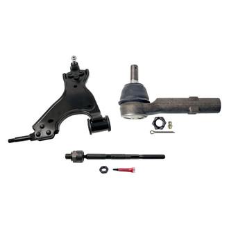 MOOG® - Front Passenger Side Lower Control Arm with Ball Joint and Tie Rod End Kit
