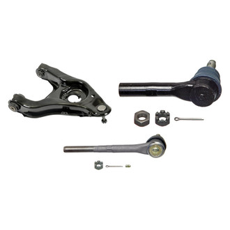 MOOG® - Front Passenger Side Lower Control Arm with Ball Joint and Tie Rod End Kit
