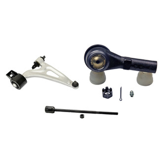 MOOG® - Front Passenger Side Lower Control Arm with Ball Joint and Tie Rod End Kit
