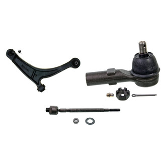 MOOG® - Front Passenger Side Lower Control Arm with Ball Joint and Tie Rod End Kit