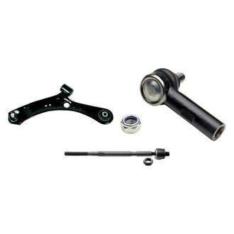 MOOG® - Front Passenger Side Lower Control Arm with Ball Joint and Tie Rod End Kit