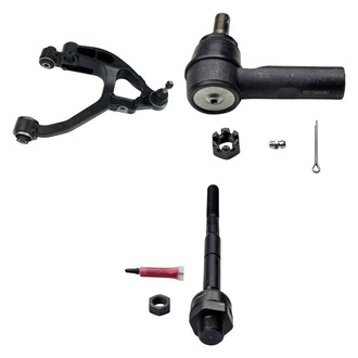 MOOG® - Front Passenger Side Lower Control Arm with Ball Joint and Tie Rod End Kit