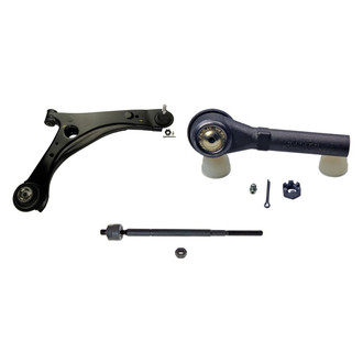 MOOG® - Front Passenger Side Lower Control Arm with Ball Joint and Tie Rod End Kit