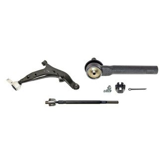 MOOG® - Front Passenger Side Lower Control Arm with Ball Joint and Tie Rod End Kit