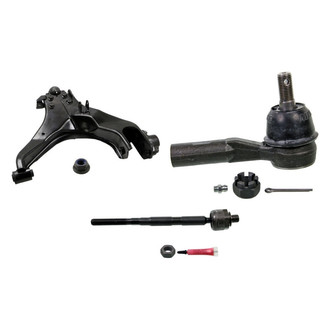 MOOG® - Front Passenger Side Lower Control Arm with Ball Joint and Tie Rod End Kit