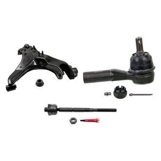 MOOG® - Front Passenger Side Lower Control Arm with Ball Joint and Tie Rod End Kit