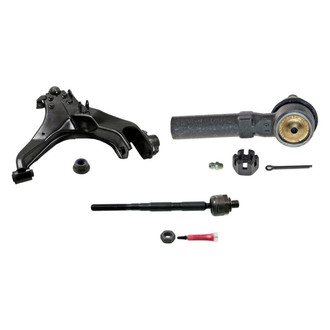 MOOG® - Front Passenger Side Lower Control Arm with Ball Joint and Tie Rod End Kit