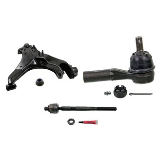 MOOG® - Front Passenger Side Lower Control Arm with Ball Joint and Tie Rod End Kit
