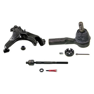 MOOG® - Front Passenger Side Lower Control Arm with Ball Joint and Tie Rod End Kit