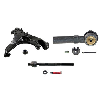 MOOG® - Front Passenger Side Lower Control Arm with Ball Joint and Tie Rod End Kit