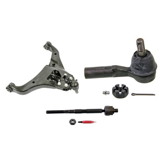 MOOG® - Front Passenger Side Lower Control Arm with Ball Joint and Tie Rod End Kit