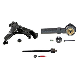 MOOG® - Front Passenger Side Lower Control Arm with Ball Joint and Tie Rod End Kit