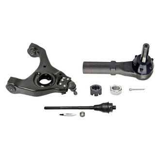 MOOG® - Front Passenger Side Lower Control Arm with Ball Joint and Tie Rod End Kit