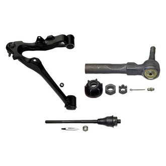 MOOG® - Front Passenger Side Lower Control Arm with Ball Joint and Tie Rod End Kit