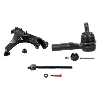 MOOG® - Front Passenger Side Lower Control Arm with Ball Joint and Tie Rod End Kit