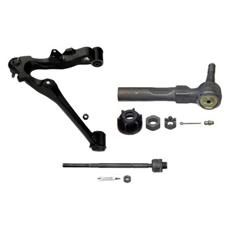 MOOG® - Front Passenger Side Lower Control Arm with Ball Joint and Tie Rod End Kit