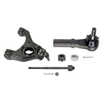MOOG® - Front Passenger Side Lower Control Arm with Ball Joint and Tie Rod End Kit