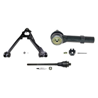 MOOG® - Front Passenger Side Lower Control Arm with Ball Joint and Tie Rod End Kit