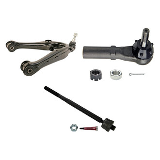 MOOG® - Front Passenger Side Lower Control Arm with Ball Joint and Tie Rod End Kit