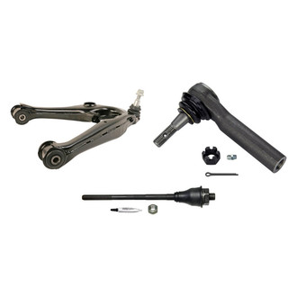 MOOG® - Front Passenger Side Lower Control Arm with Ball Joint and Tie Rod End Kit