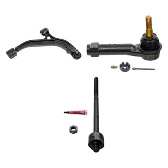 MOOG® - Front Passenger Side Lower Control Arm with Ball Joint and Tie Rod End Kit