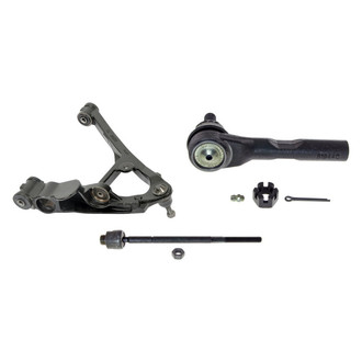 MOOG® - Front Passenger Side Lower Control Arm with Ball Joint and Tie Rod End Kit