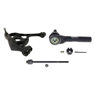 MOOG® - Front Passenger Side Lower Control Arm with Ball Joint and Tie Rod End Kit