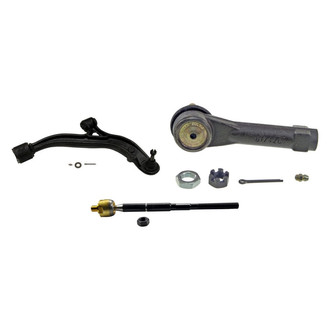 MOOG® - Front Passenger Side Lower Control Arm with Ball Joint and Tie Rod End Kit