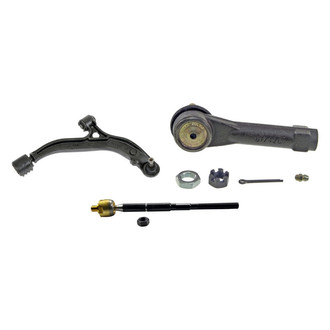 MOOG® - Front Passenger Side Lower Control Arm with Ball Joint and Tie Rod End Kit