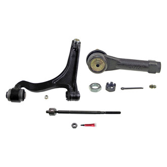MOOG® - Front Passenger Side Lower Control Arm with Ball Joint and Tie Rod End Kit