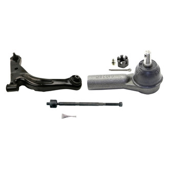 MOOG® - Front Passenger Side Lower Control Arm with Ball Joint and Tie Rod End Kit